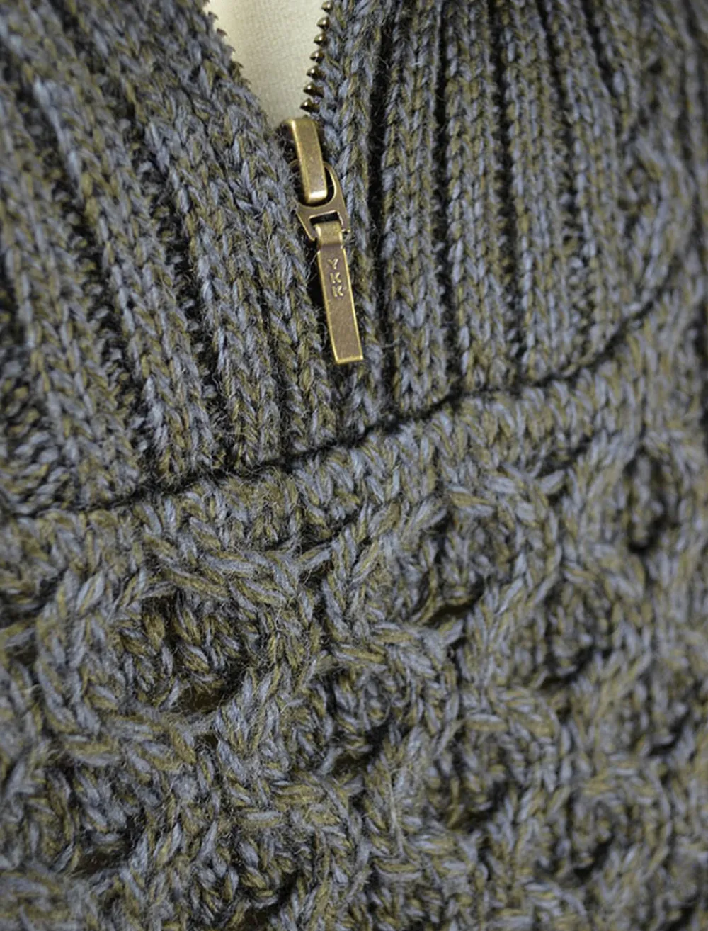 Glenaran Sweaters^Merino Wool Aran Troyer