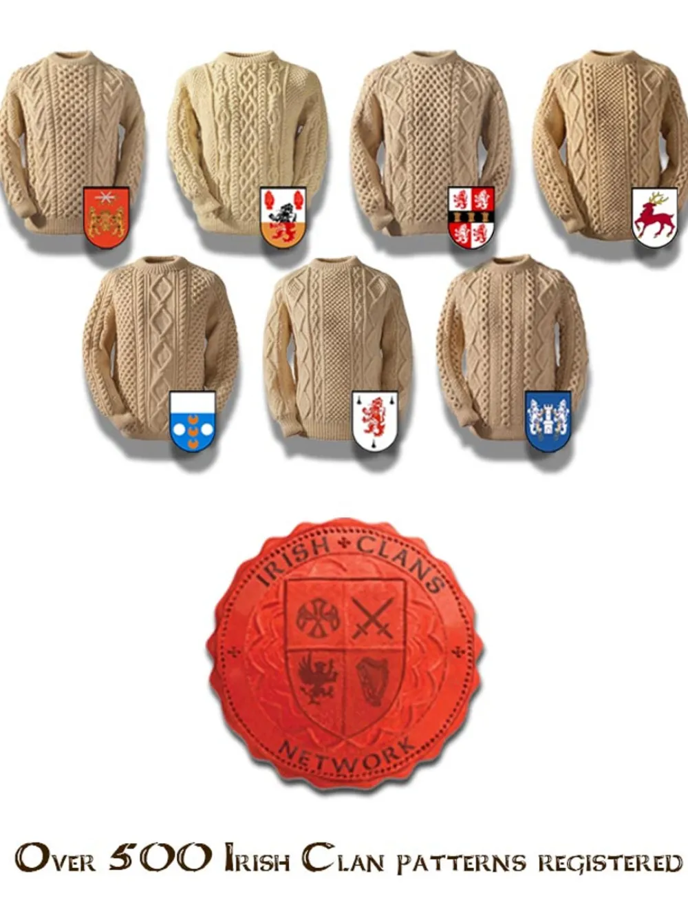 Glenaran Sweaters^Premium ClanAran Sweater - Fisherman Sweater