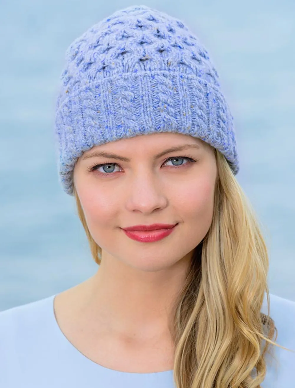 Glenaran Caps & Hats^Women's Wool Cashmere Aran Honeycomb Hat