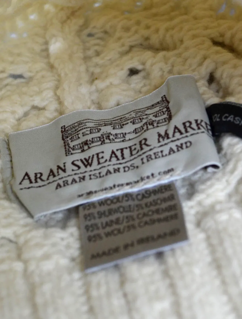 Glenaran Caps & Hats^Women's Wool Cashmere Aran Honeycomb Hat