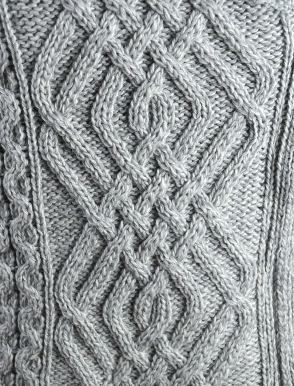 Glenaran Cardigans, Jackets & Coatigans^Aran Jacket with Celtic Knot Side Zip