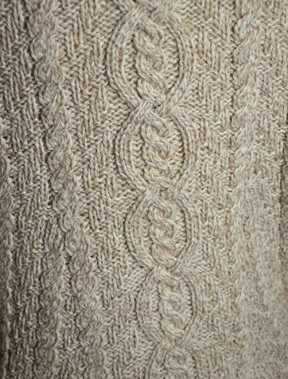 Glenaran Cardigans, Jackets & Coatigans^Large Collar Aran Coat