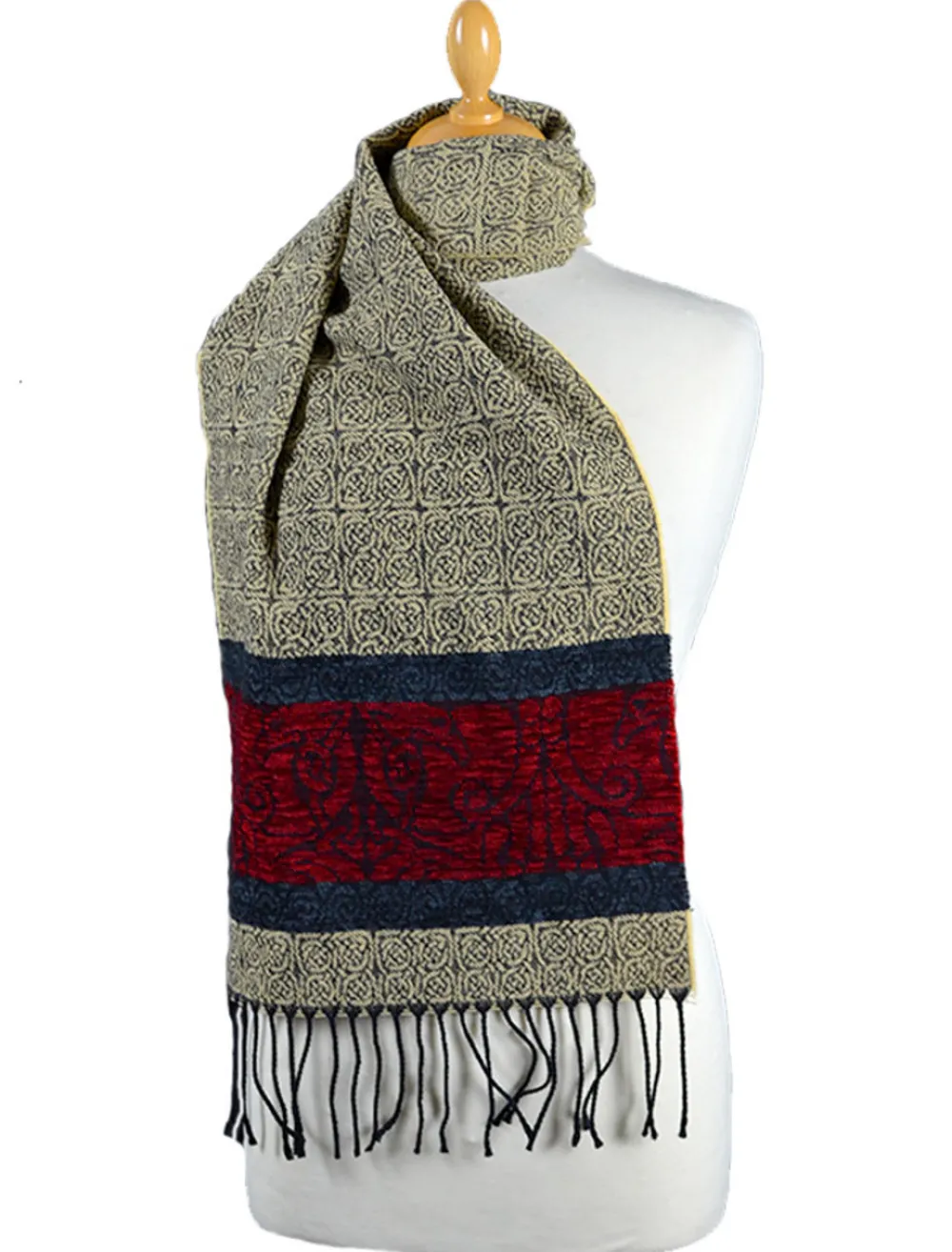 Glenaran Celtic Design Scarves^Celtic Birds Pattern Scarf