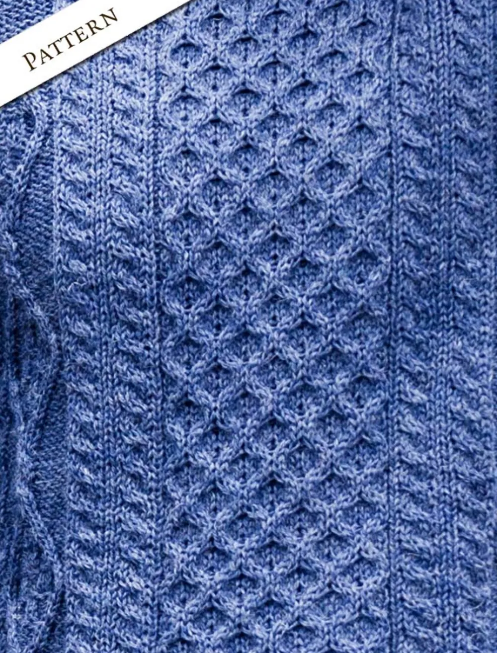 Glenaran Sweaters^Lightweight Traditional Aran Mens Wool Sweater