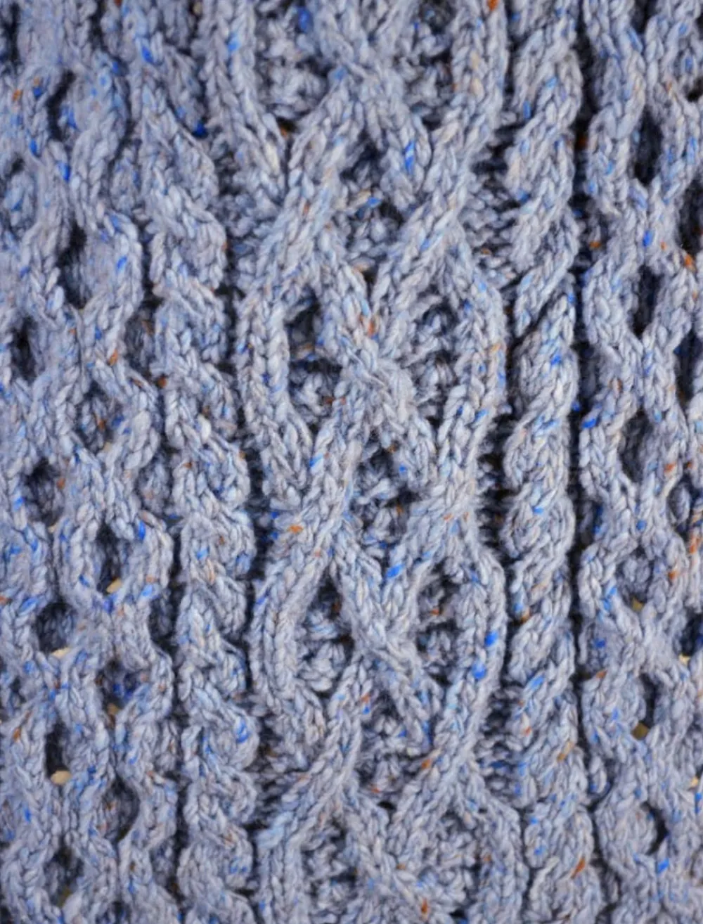 Glenaran Knitted Wool Scarves^Women's Wool Cashmere Aran Honeycomb Scarf