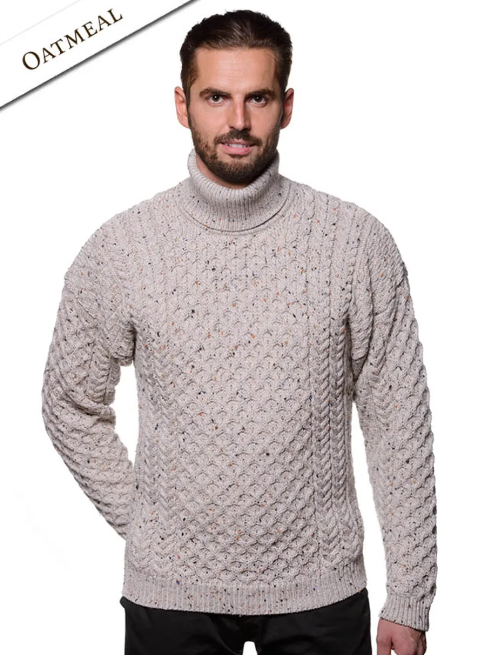 Glenaran Sweaters^Mens Wool Turtleneck Sweater