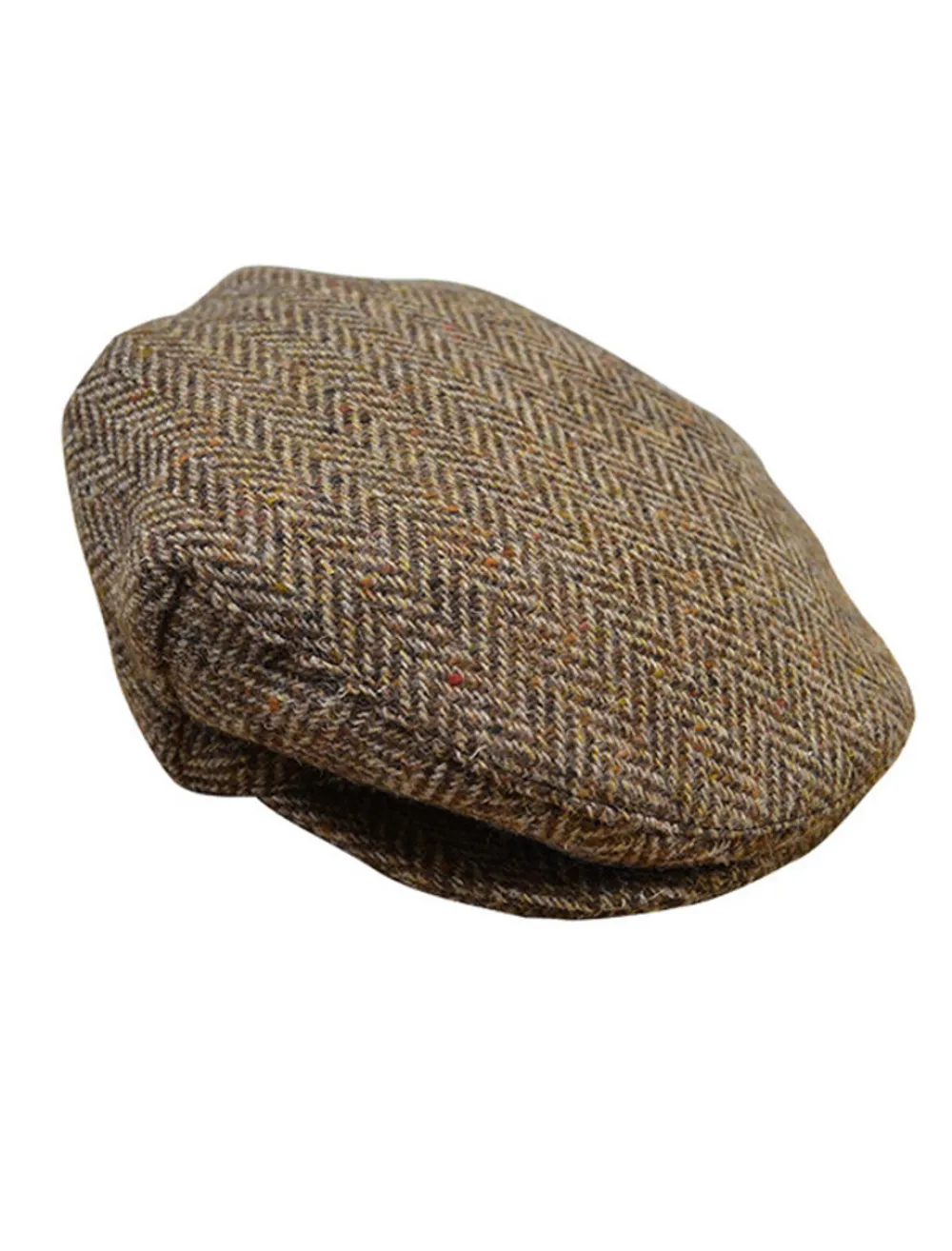 Glenaran Irish Flat Caps^Tweed Flat Cap - Brown