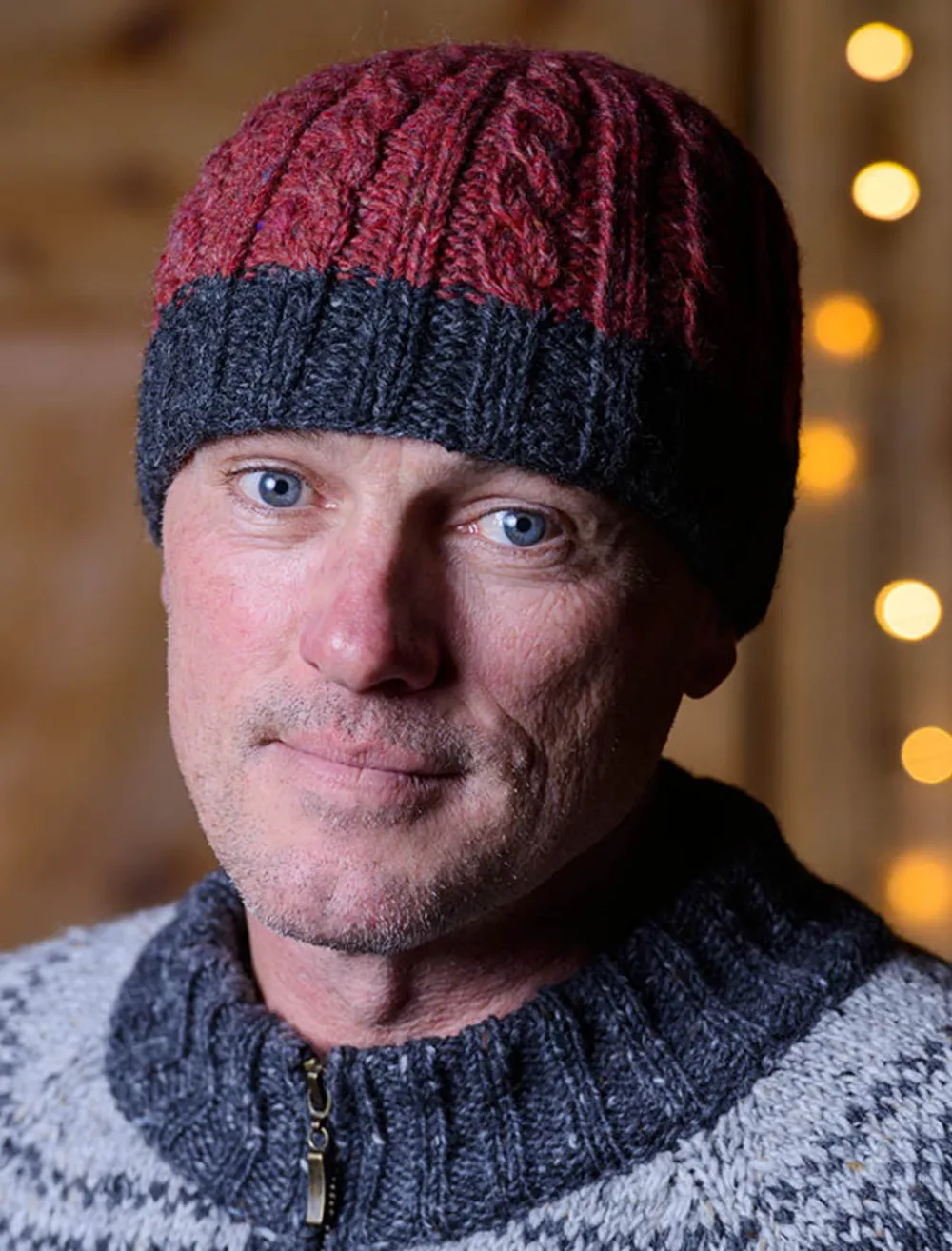 Glenaran Irish Wool Hats^Aran Fleece Lined Beanie