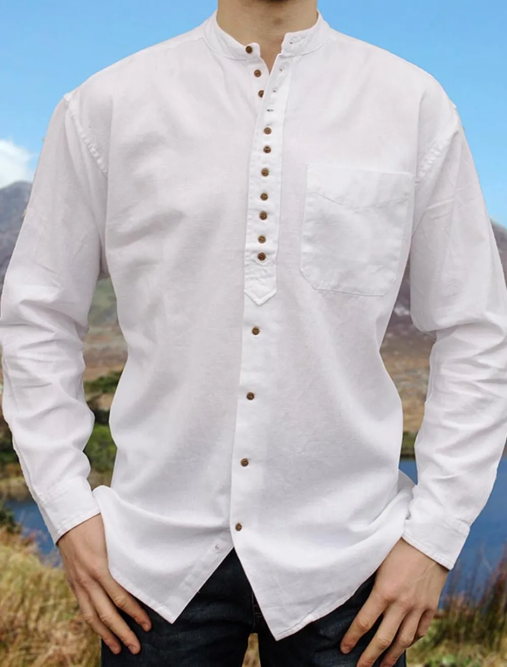 Glenaran Grandfather Shirts And Waistcoats^Grandfather Shirt - Plain
