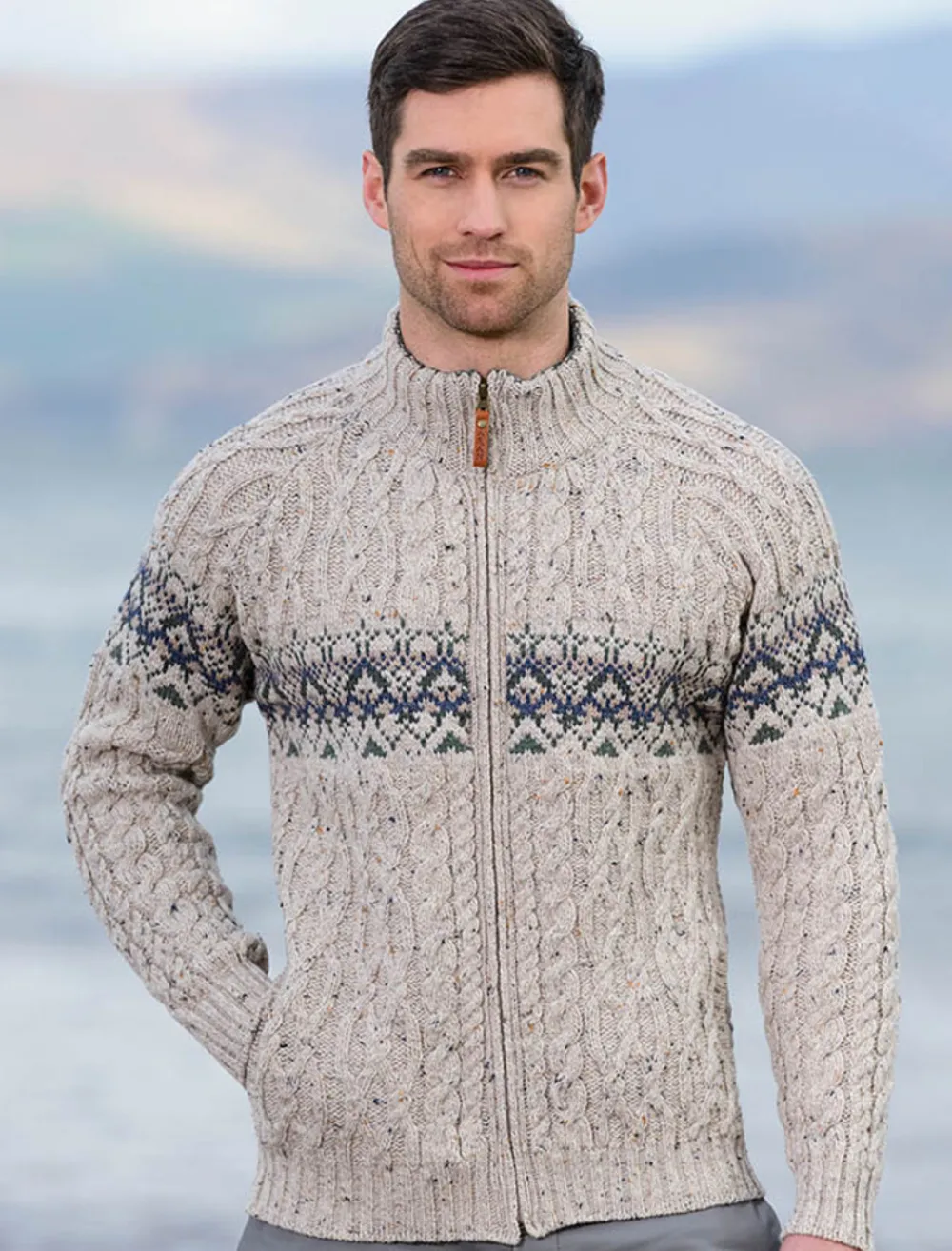 Glenaran Cardigans, Jackets & Coats^Men's Full Zip Cardigan with Pockets