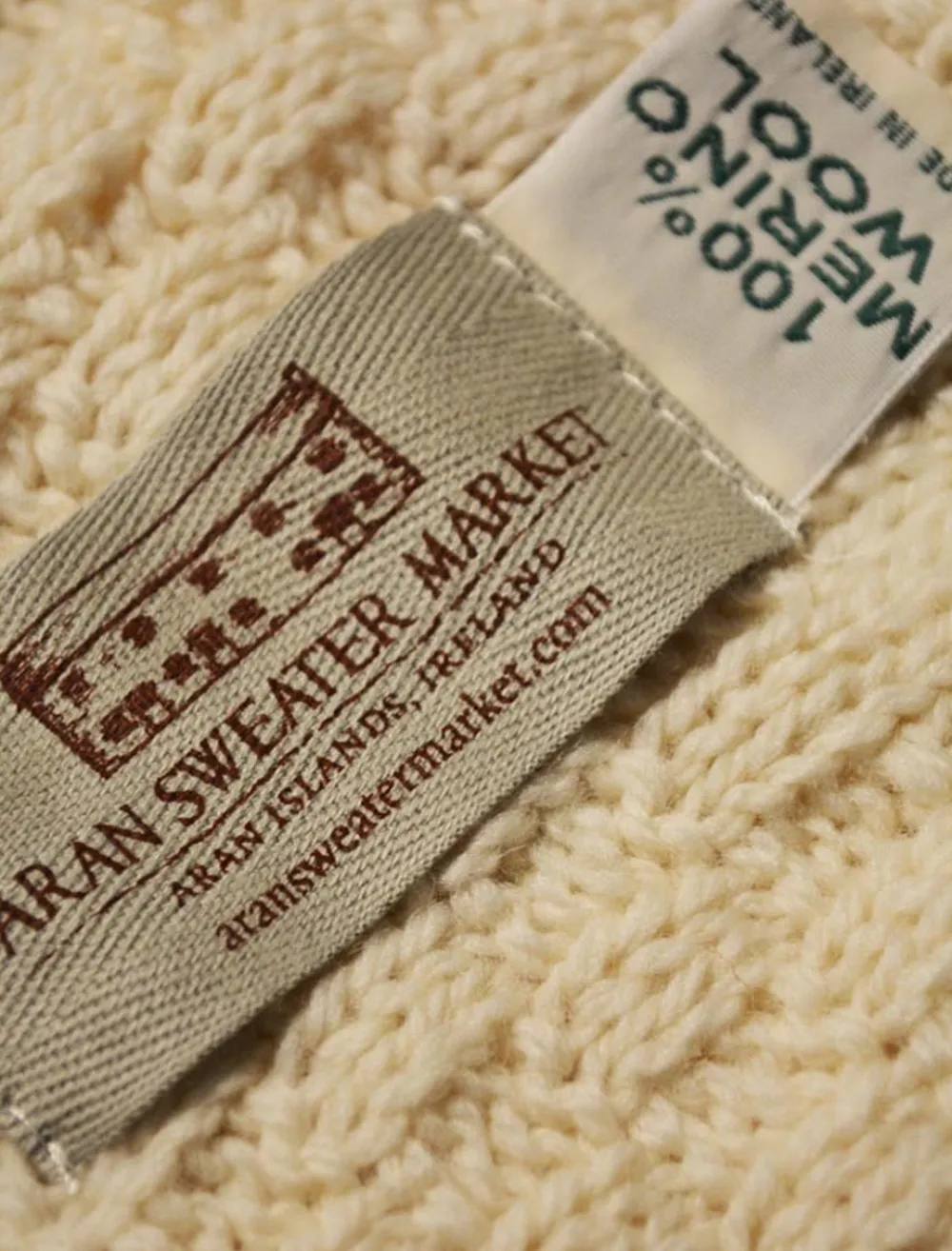 Glenaran Knitted Wool Throws^Wool Honeycomb Aran Throw