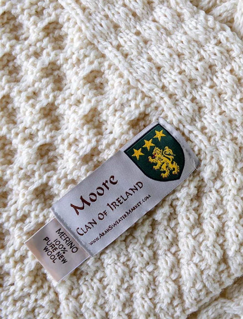 Glenaran Clan Throws^Moore Clan Aran Throw