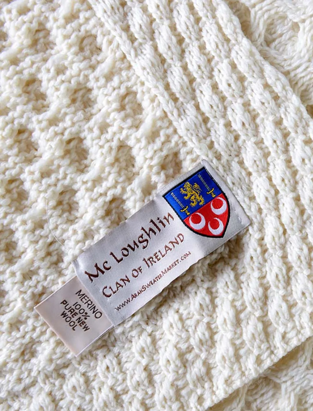 Glenaran Clan Throws^Mc Loughlin Clan Aran Throw