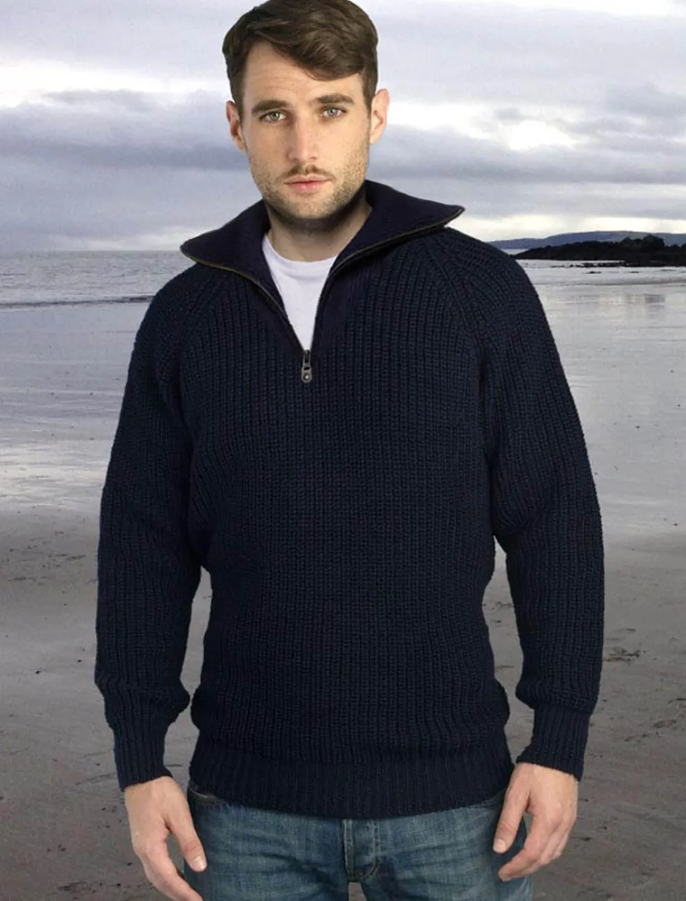 Glenaran Sweaters^Ribbed Merino Troyer