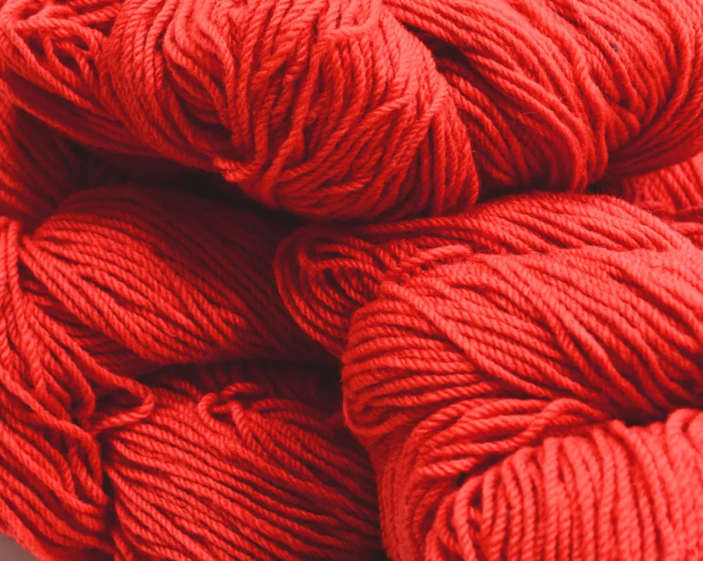 Glenaran Aran Wool^Aran Wool Knitting Hanks - Scarlet