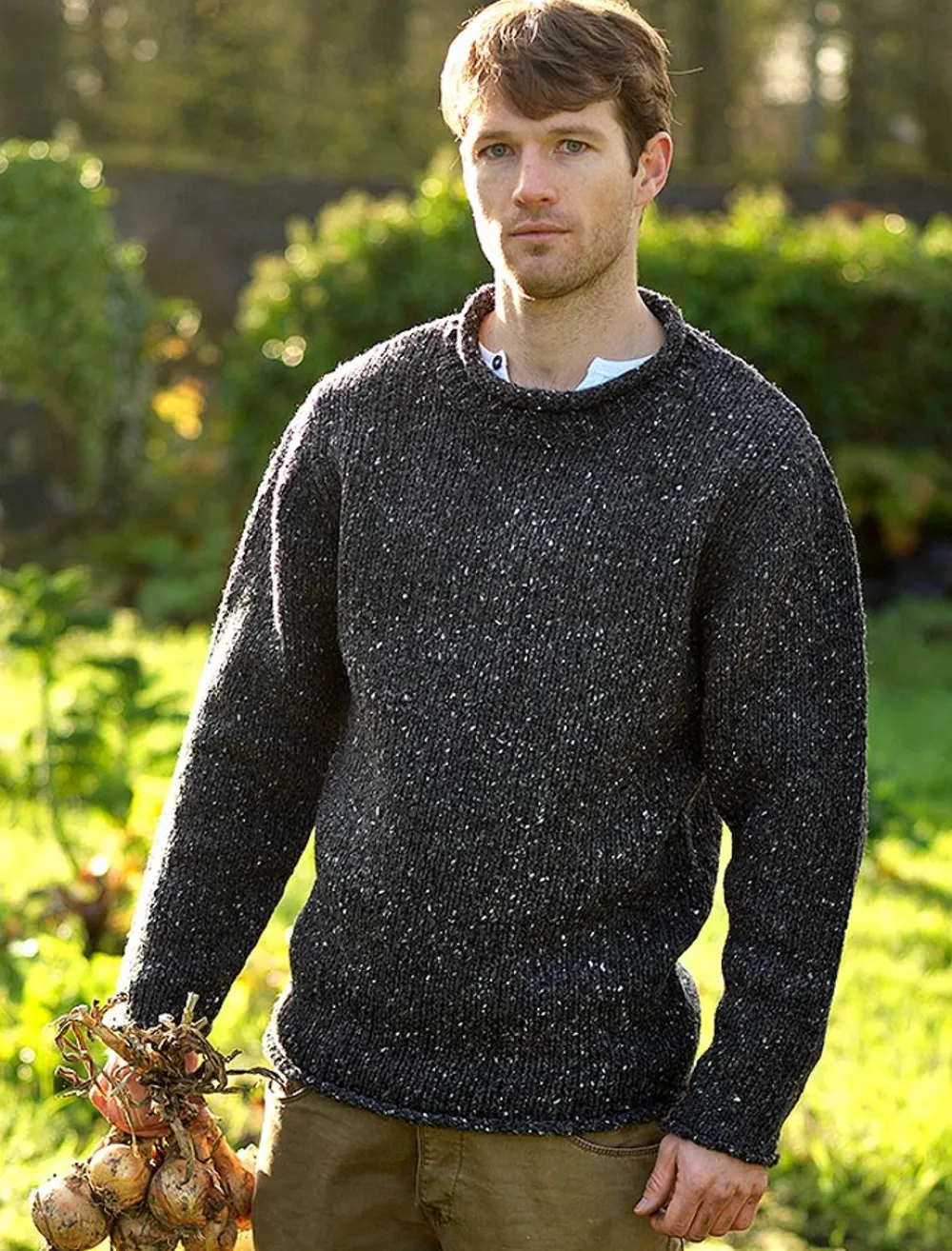 Glenaran Sweaters^Roll Neck Sweater - Fisherman Sweater