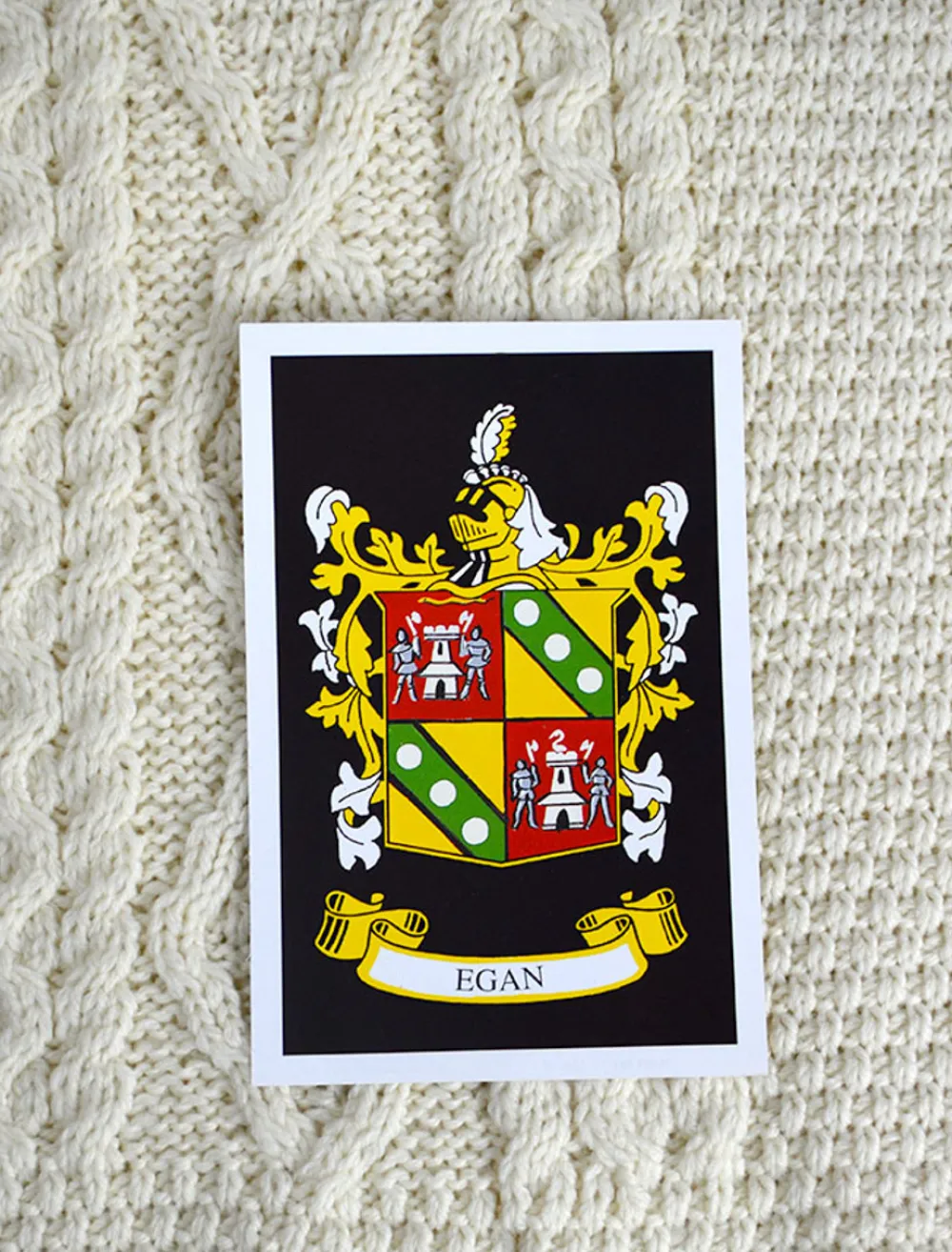 Glenaran Clan Throws^Egan Clan Aran Throw