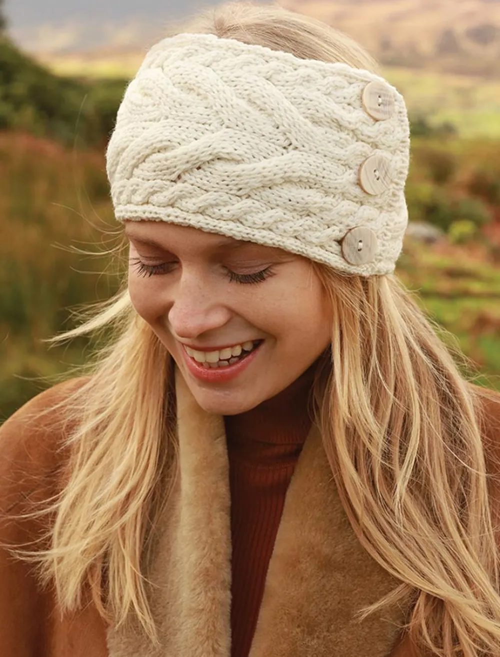 Glenaran Caps & Hats^Super Soft Cable Stitch Headband