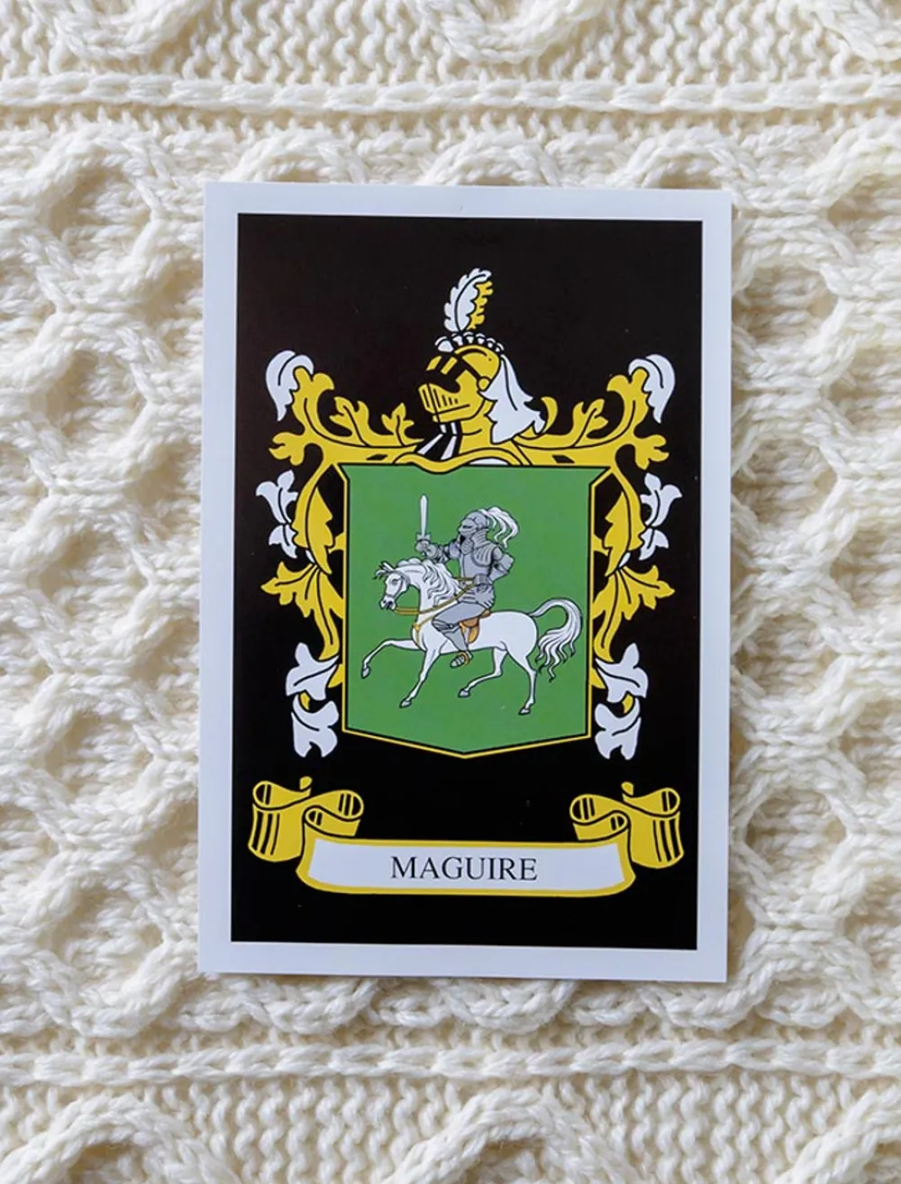 Glenaran Clan Throws^Maguire Clan Aran Throw