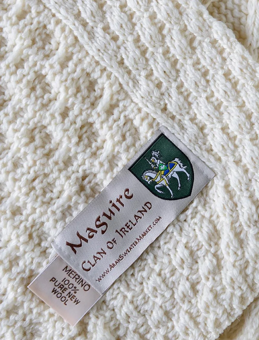 Glenaran Clan Throws^Maguire Clan Aran Throw