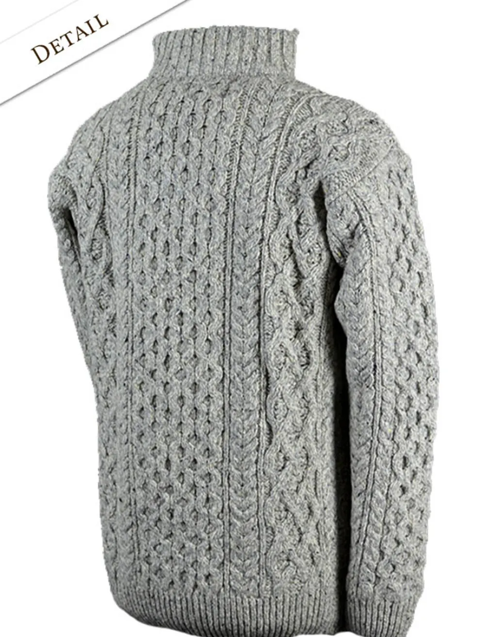 Glenaran Sweaters^Wool Cashmere Aran Troyer Sweater