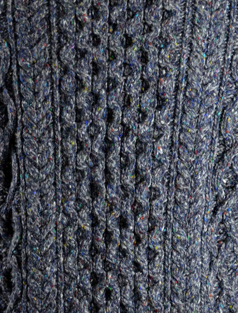 Glenaran Sweaters^Wool Cashmere Aran Troyer Sweater