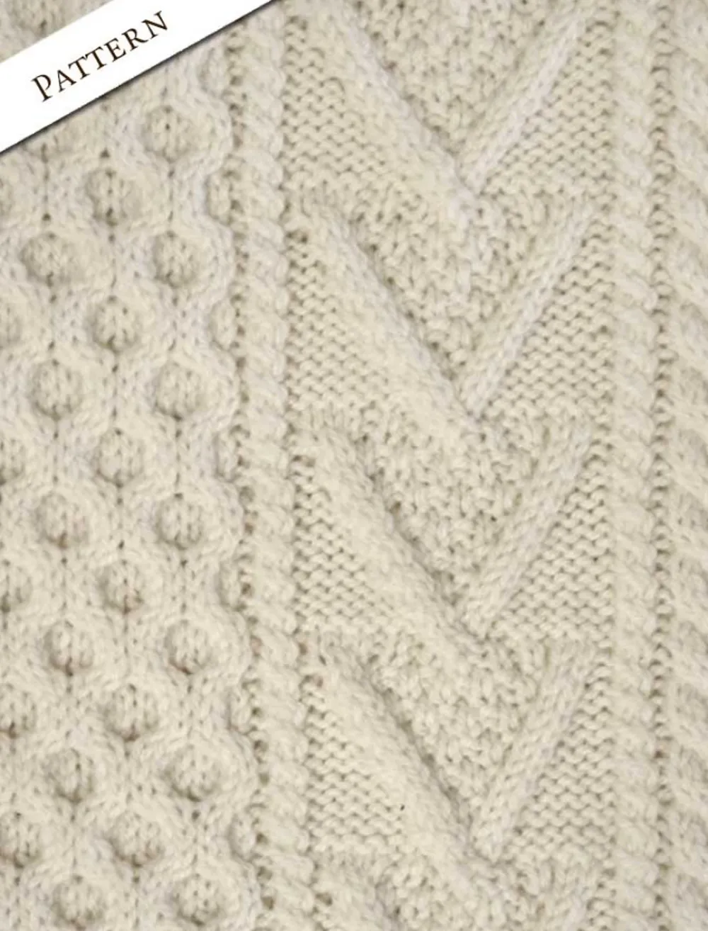 Glenaran Sweaters^Mens Hand-knit Chevron Stitch Sweater