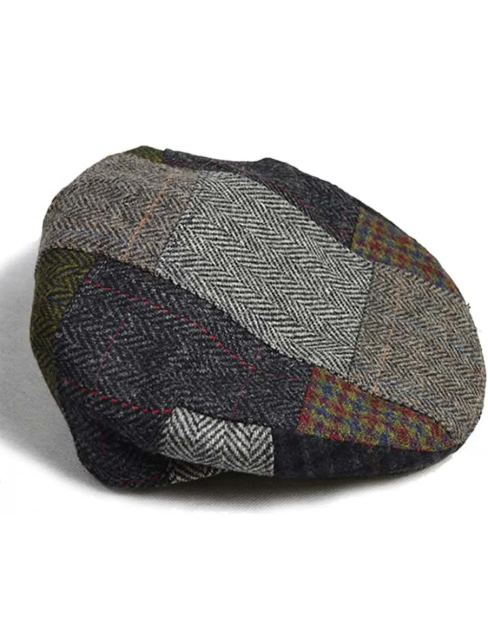 Glenaran Irish Flat Caps^Trinity Flat Cap - Patchwork A