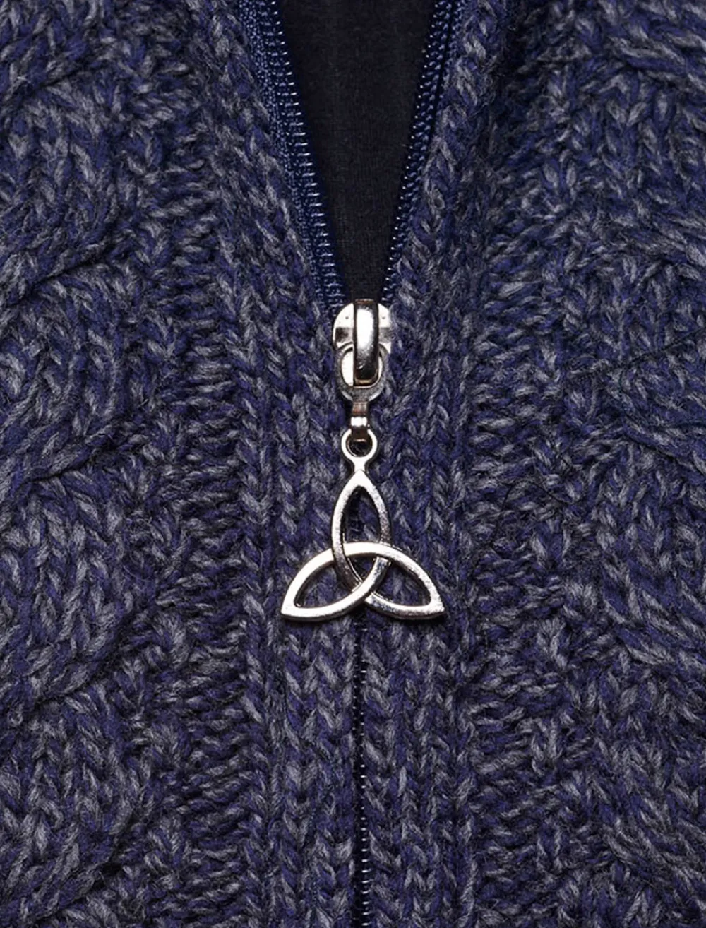 Glenaran Cardigans, Jackets & Coatigans^Hooded Coatigan with Celtic Knot Zipper Pull