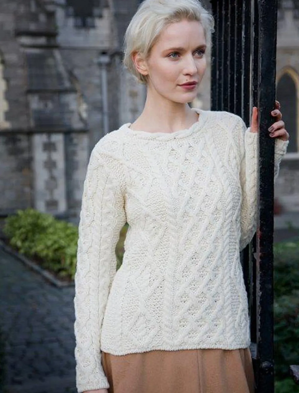 Glenaran Sweaters^Lambay Aran Sweater for Women