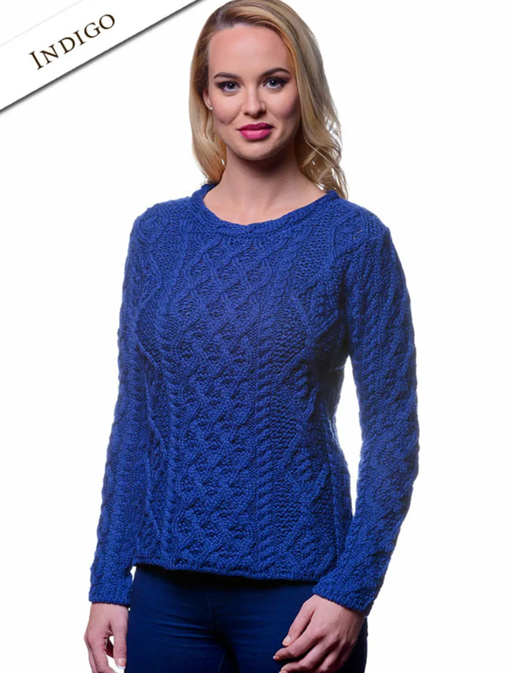 Glenaran Sweaters^Lambay Aran Sweater for Women