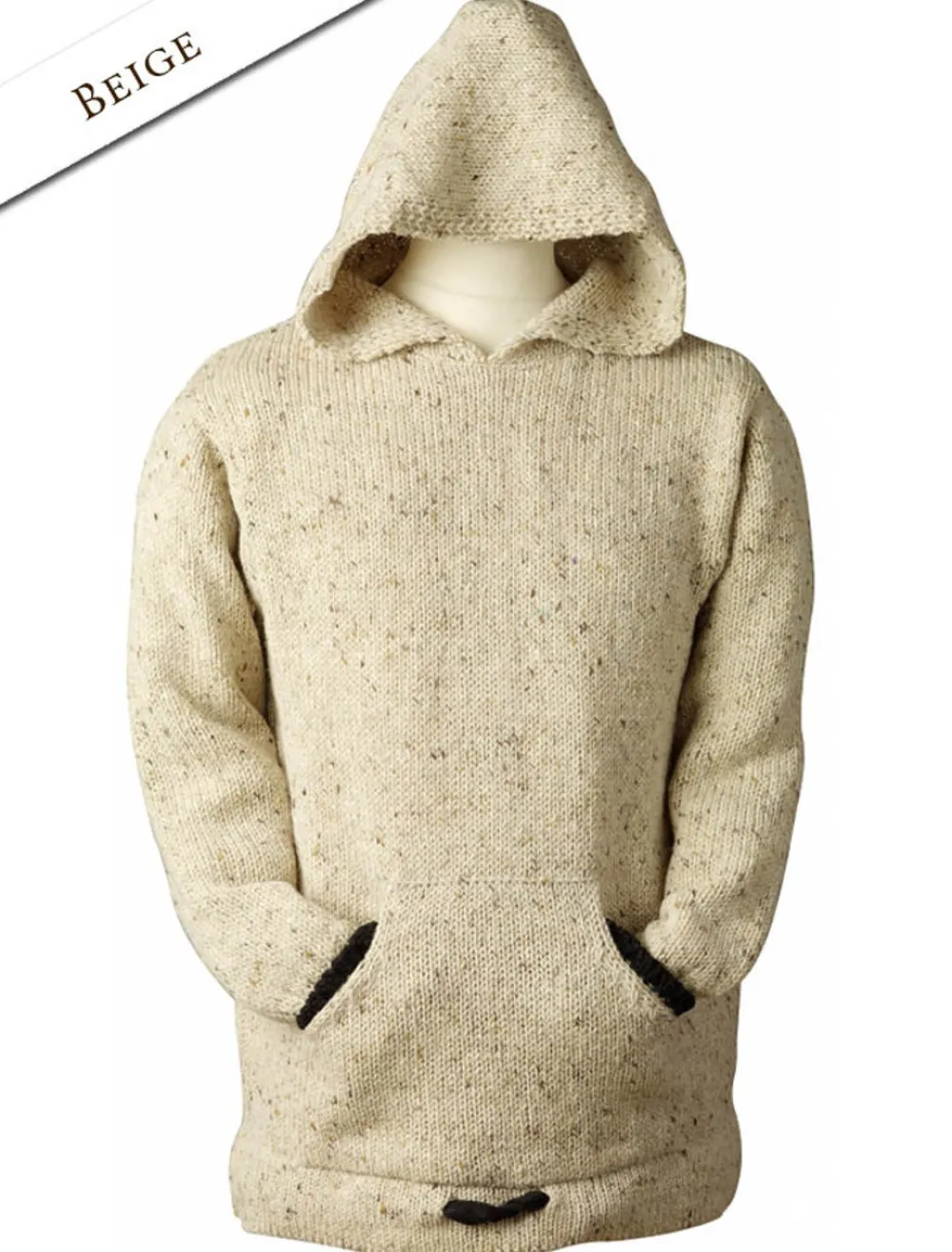 Glenaran Sweaters^Wool Hoodie with Pouch Pocket