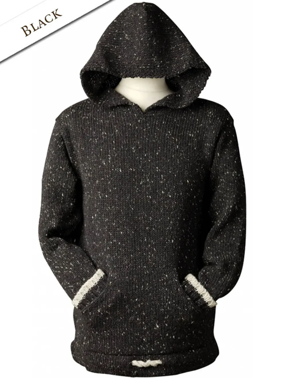 Glenaran Sweaters^Wool Hoodie with Pouch Pocket