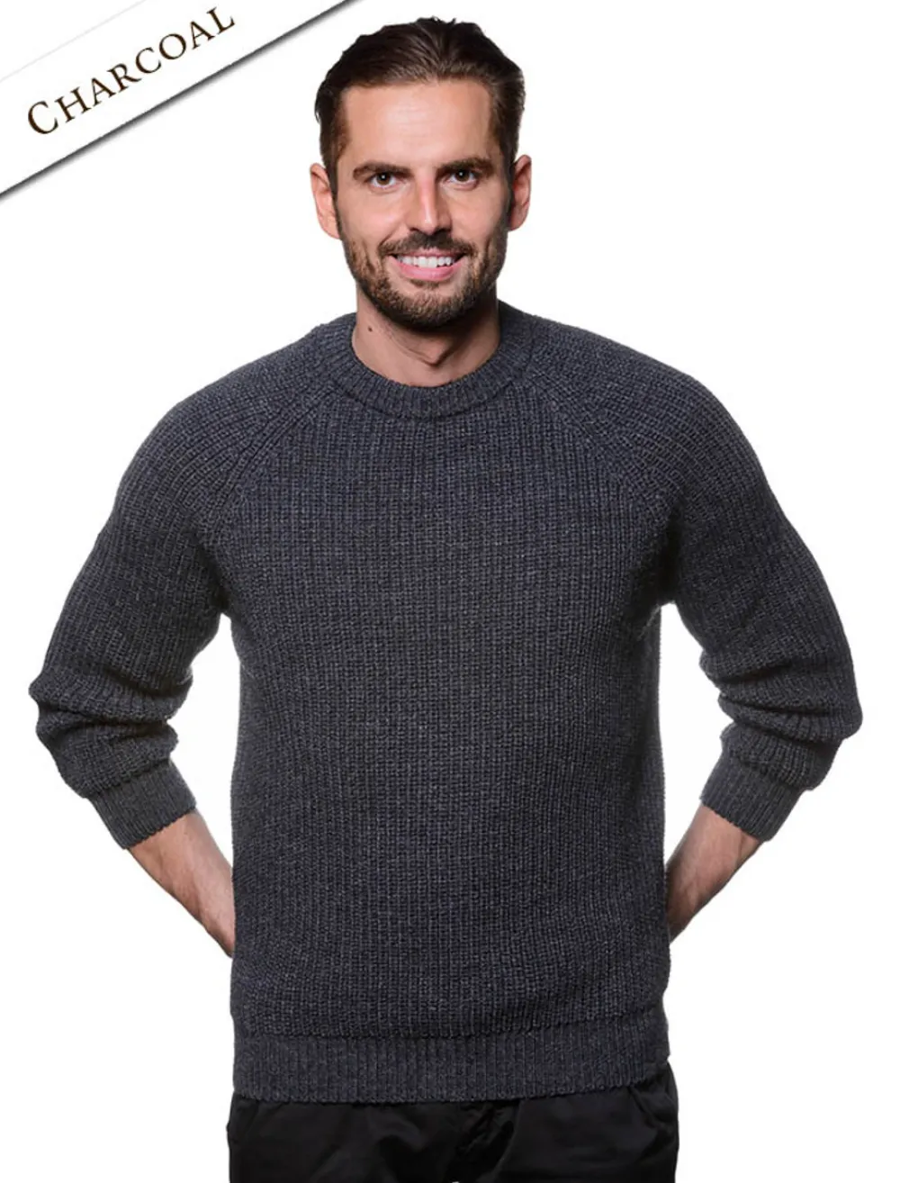 Glenaran Sweaters^Irish Fishermans Ribbed Sweater